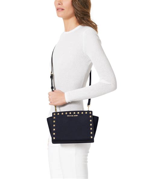 michael kors selma medium messenger size|Michael Kors Medium Selma Messenger + Large Selma Satchel .